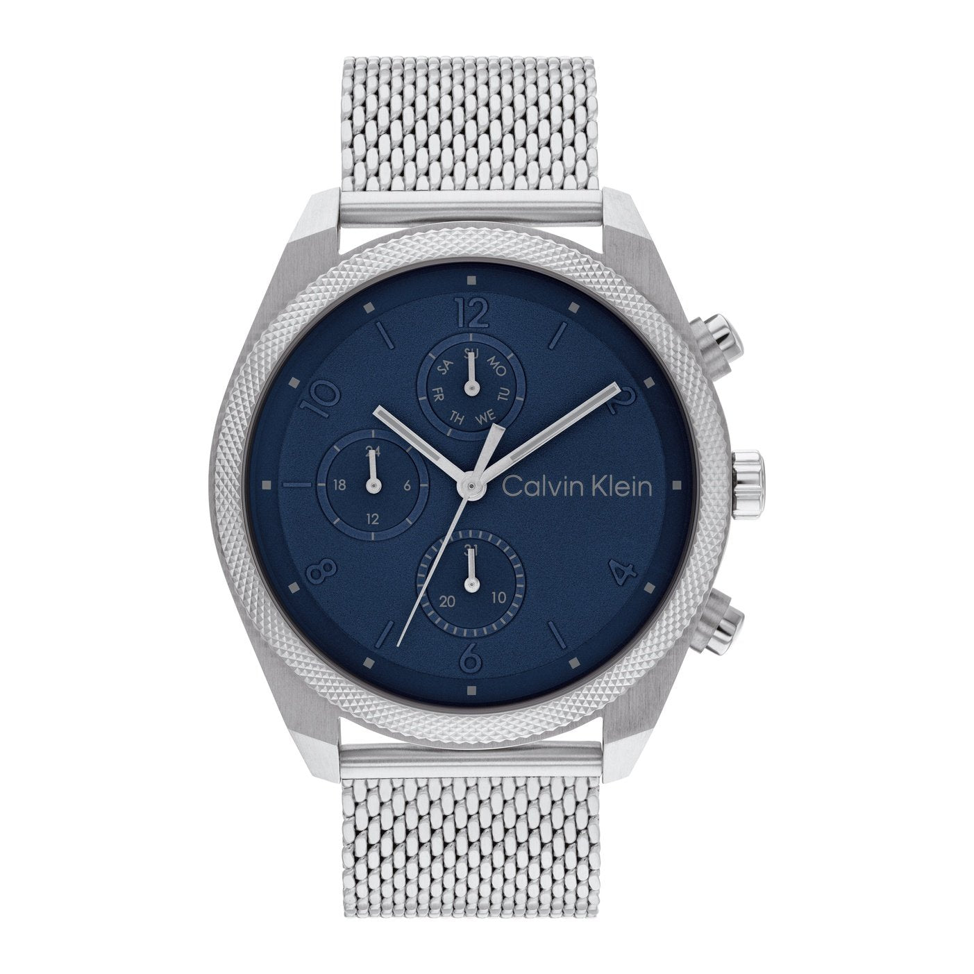 title:Calvin Klein Men's Impact 44mm Quartz Watch 25200360;color:Silver