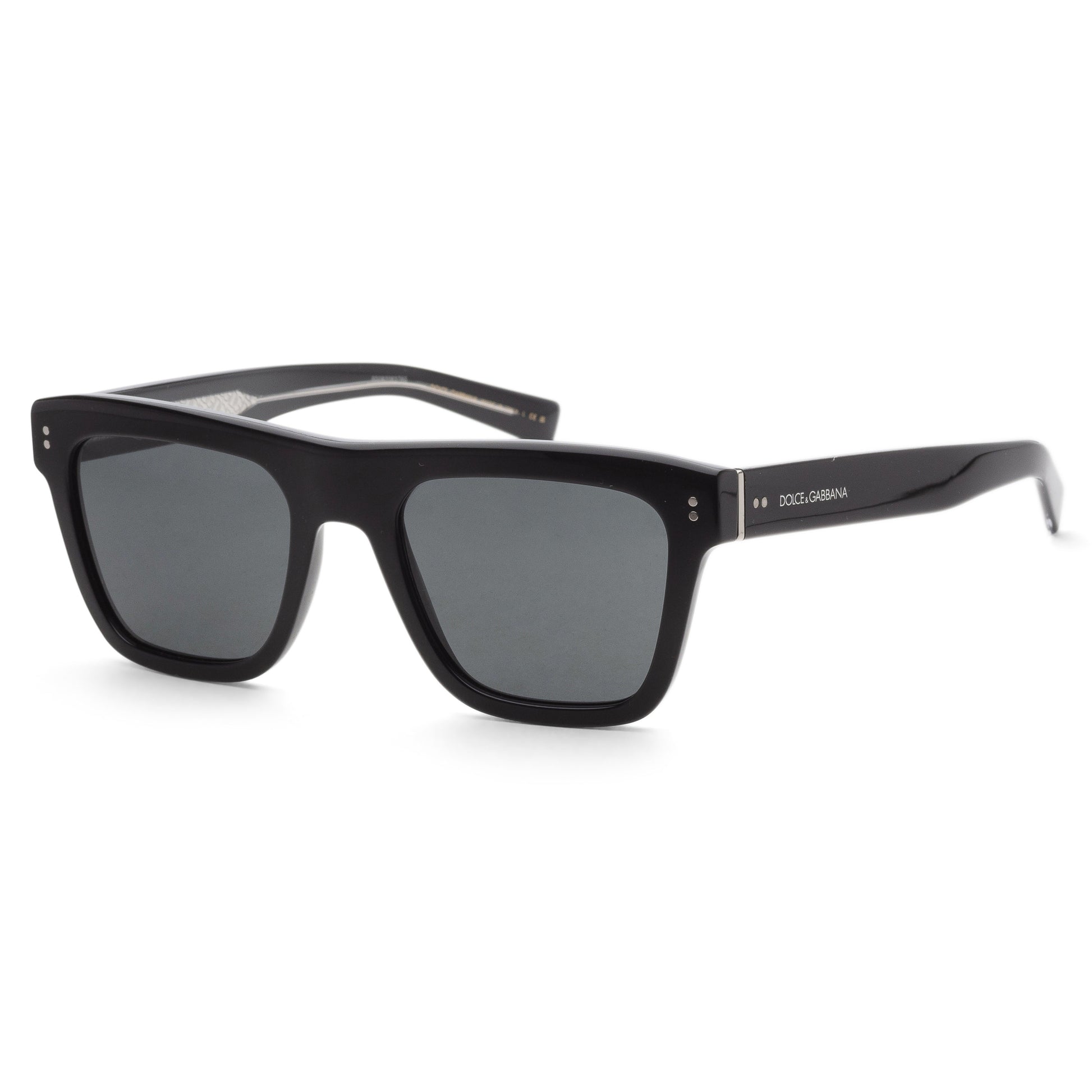 title:Dolce & Gabbana Men's 52mm Black Sunglasses DG4420-501-87-52;color:Black frame, Dark Grey lens