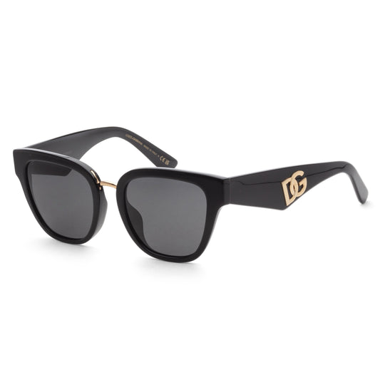 title:Dolce & Gabbana Women's 51mm Black Sunglasses DG4437F-501-87-51;color:Black frame, Dark Grey lens