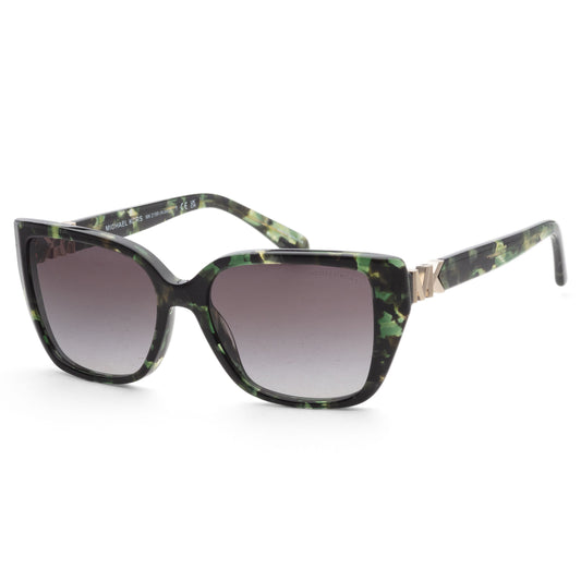 title:Michael Kors Women 55mm Amazon Green Tortoise Sunglasses MK2199-39538G-55;color:Amazon Green Tortoise frame, Dark Grey Gradient lens