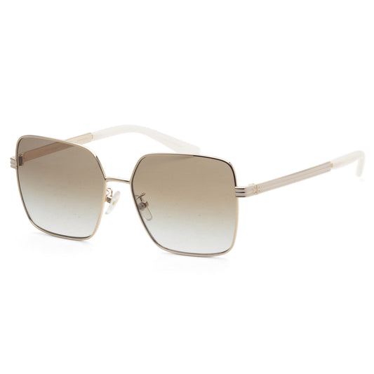 title:Tory Burch Women's Shiny Light Gold Sunglasses TY6087-33128E;color:Shiny Light Gold frame, Olive Gradient lens