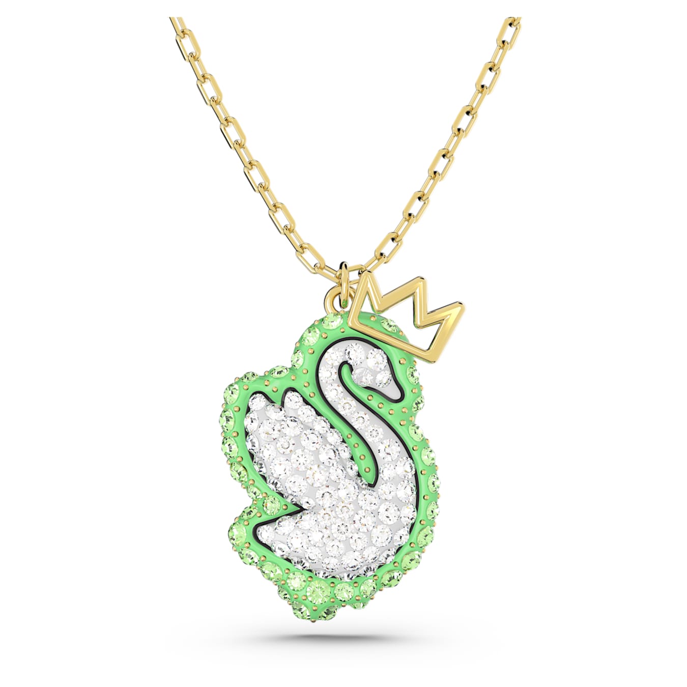 title:Swarovski Swan Green Swarovski Crystal Women's Necklace 5649198;color:Green