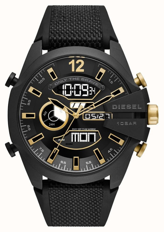 title:Diesel Men's Mega Chief 51mm Quartz Watch DZ4552;color:Black