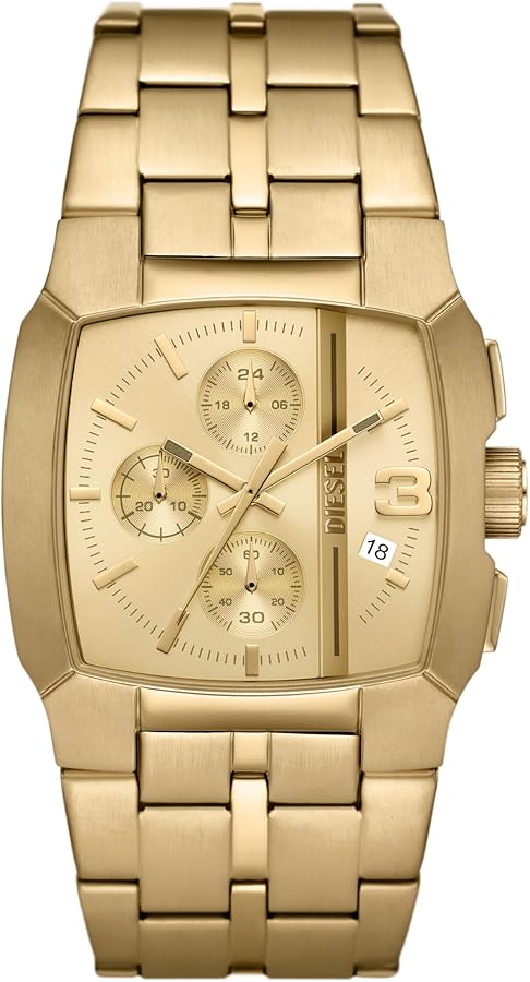 title:Diesel Men's Cliffhanger 40mm Quartz Watch DZ4639;color:Gold