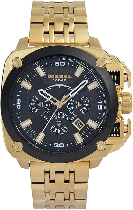 title:Diesel Men's BAMF 55mm Quartz Watch DZ7378;color:Gold