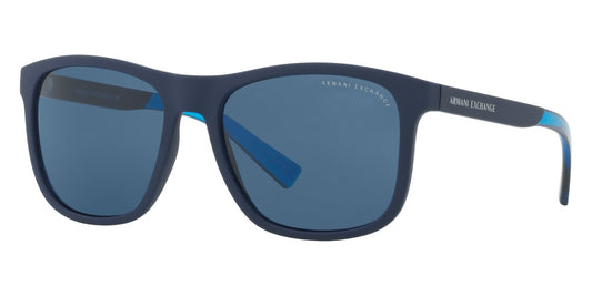 title:Armani Exchange Men's 57mm Matte Blue Sunglasses AX4049SF-818380-57;color:Matte Blue