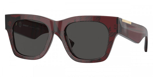 title:Burberry Women's 52mm Red Checker Sunglasses BE4424-411587-52;color:Red Checker