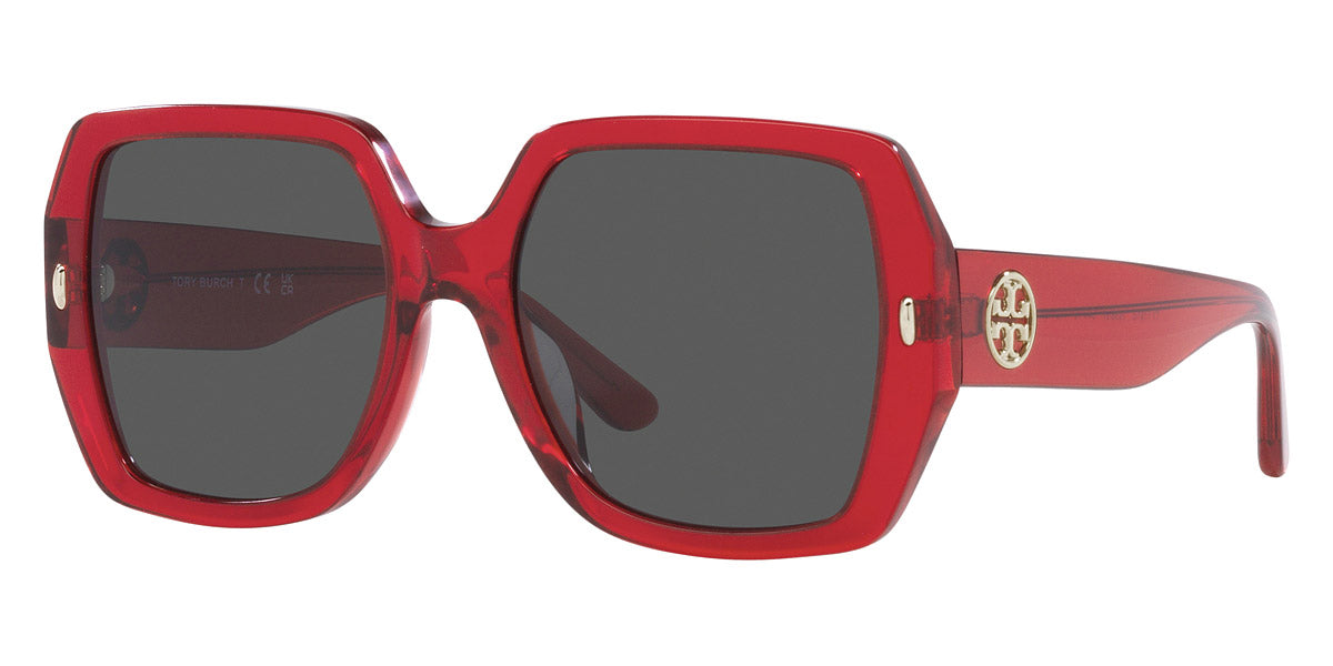 title:Tory Burch Women's 54mm Transparent Red Sunglasses TY7191U-193687-54;color:Transparent Red