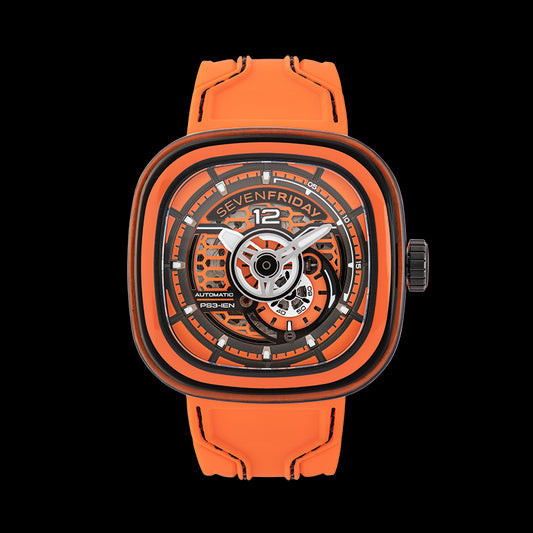 title:Sevenfriday Men's PS Series CCO 47mm Automatic Watch PS3-03-CCO;color:Orange