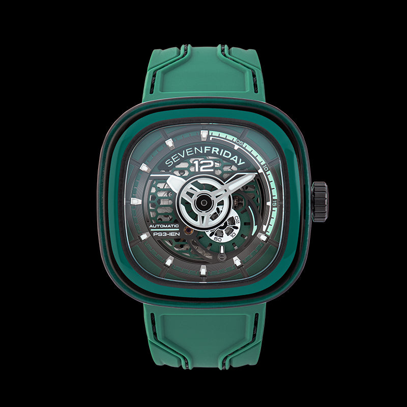 title:Sevenfriday Men's PS Series CCG 47mm Automatic Watch PS3-05-CCG;color:Green