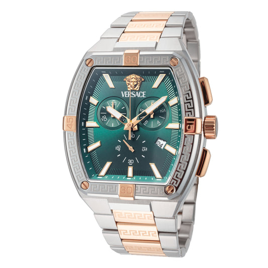 title:Versace Men's Greca Sport 44mm Quartz Watch VESP00624;color:Silver and Gold