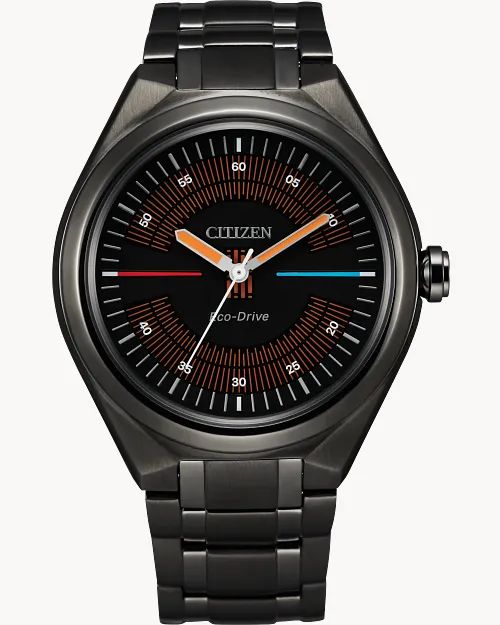 title:Citizen Men's Bespin 42mm Solar Quartz Eco-Drive Watch AW2047-51W;color:Black