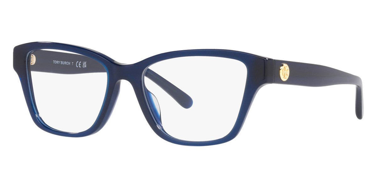 title:Tory Burch Women's 51mm Transparent Navy Opticals TY2131U-1656-51;color:Transparent Navy