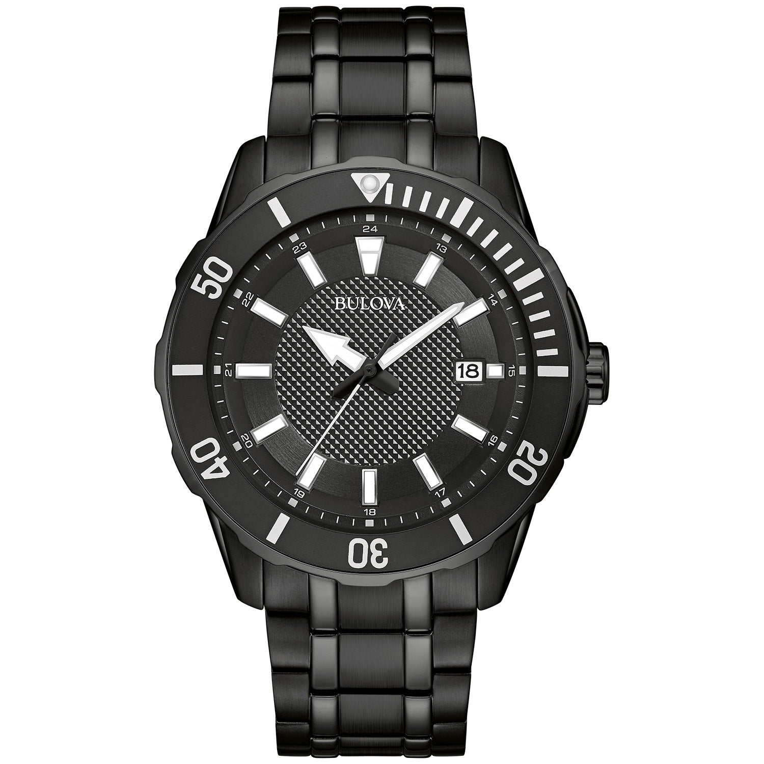 title:Bulova Men's Classic 43mm Quartz Watch 98B361;color:Black