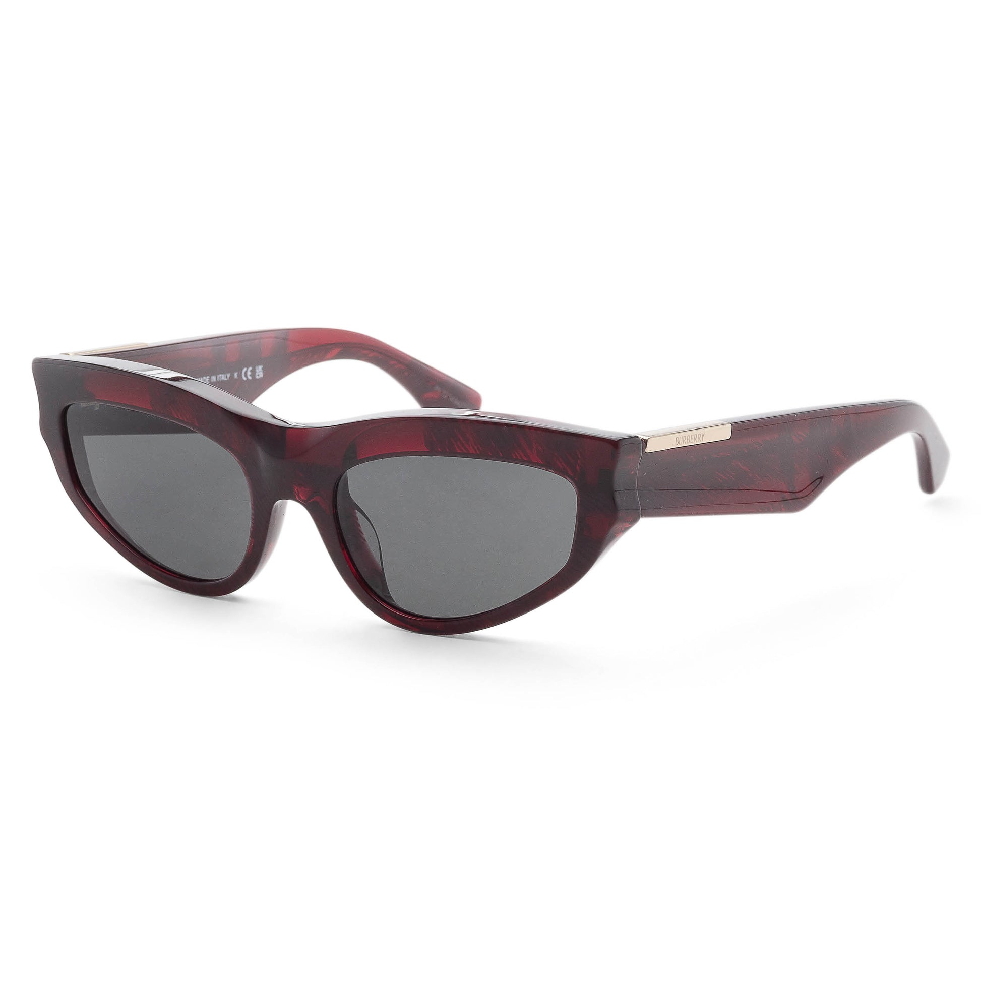 title:Burberry Women's 55mm Check Red Sunglasses BE4425U-411587-55;color:Check Red