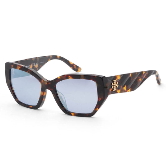 title:Tory Burch Women's 53mm Tortoise Sunglasses TY7187U-19441U-53;color:Tortoise