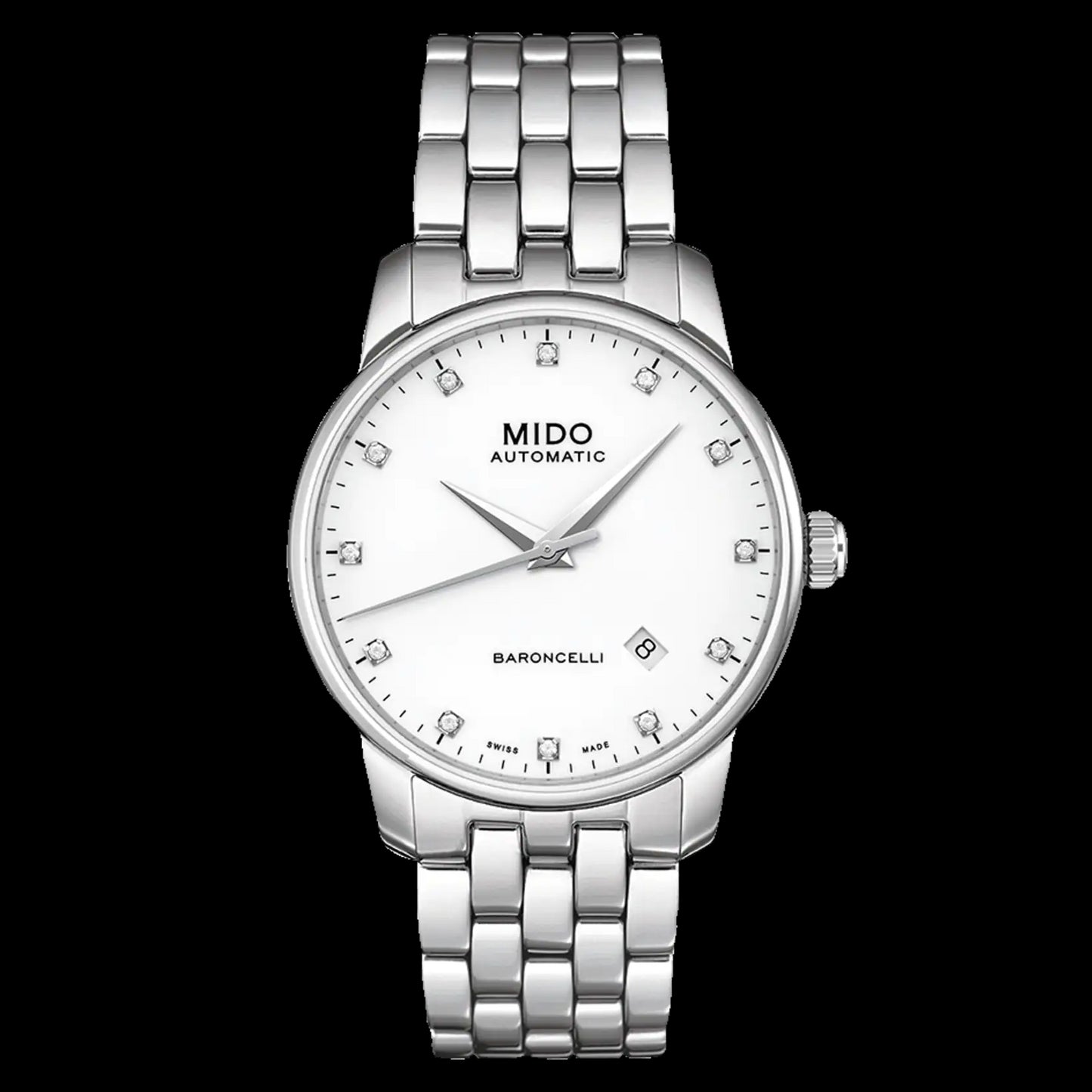 title:Mido Men's Baroncelli II 38mm Automatic Watch M86004661;color:Silver