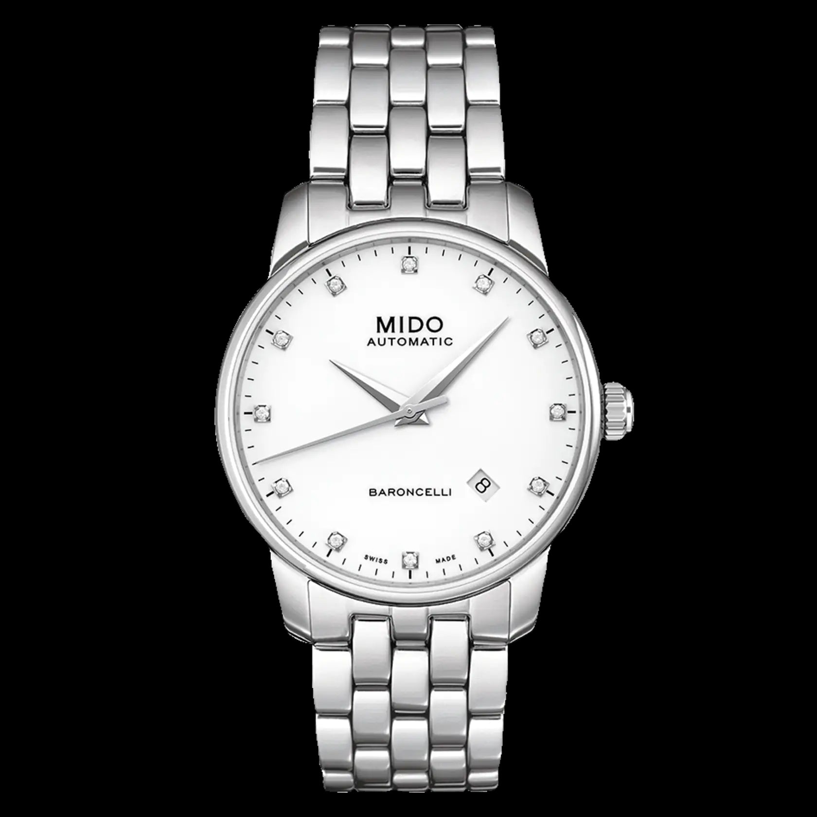 title:Mido Men's Baroncelli II 38mm Automatic Watch M86004661;color:Silver