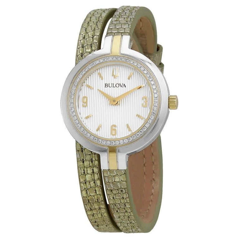 title:Bulova Women's Rhapsody 30mm Quartz Watch 98R278;color:Green