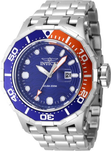 title:Invicta Men's Pro Diver 52mm Quartz Watch IN-47843;color:Silver