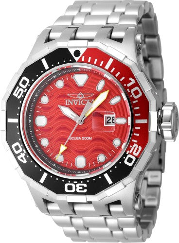 title:Invicta Men's Pro Diver 52mm Quartz Watch IN-47845;color:Silver