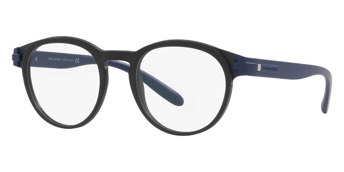 title:Bulgari Men's 50mm Opticals BV1115-5507-50;color:Matte Black Matte Blue