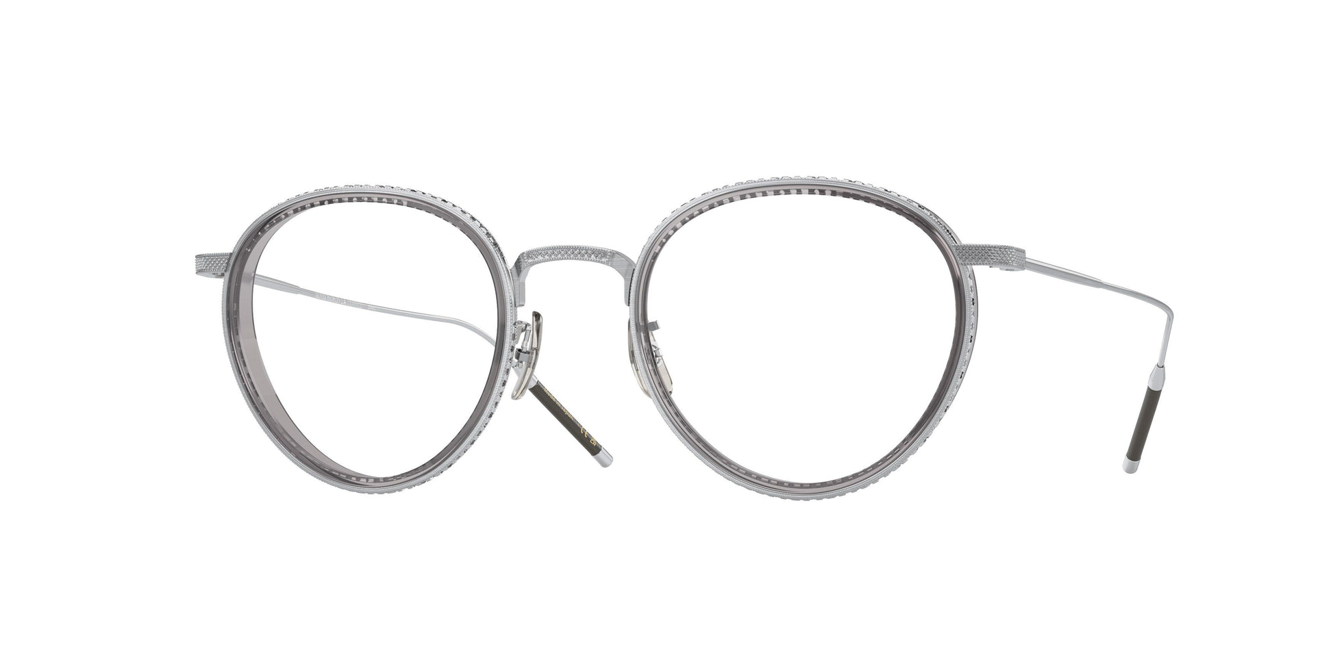 title:Oliver Peoples Men's TK-8 48mm Opticals OV1318T-5254-48;color:Silver Workman Grey