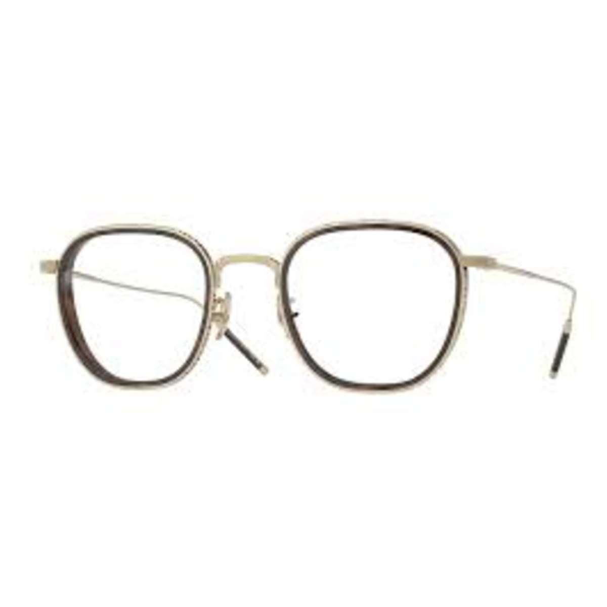 title:Oliver Peoples Men's TK-9 48mm Opticals OV1321T-5129-48;color:Gold Tuscany Tortoise