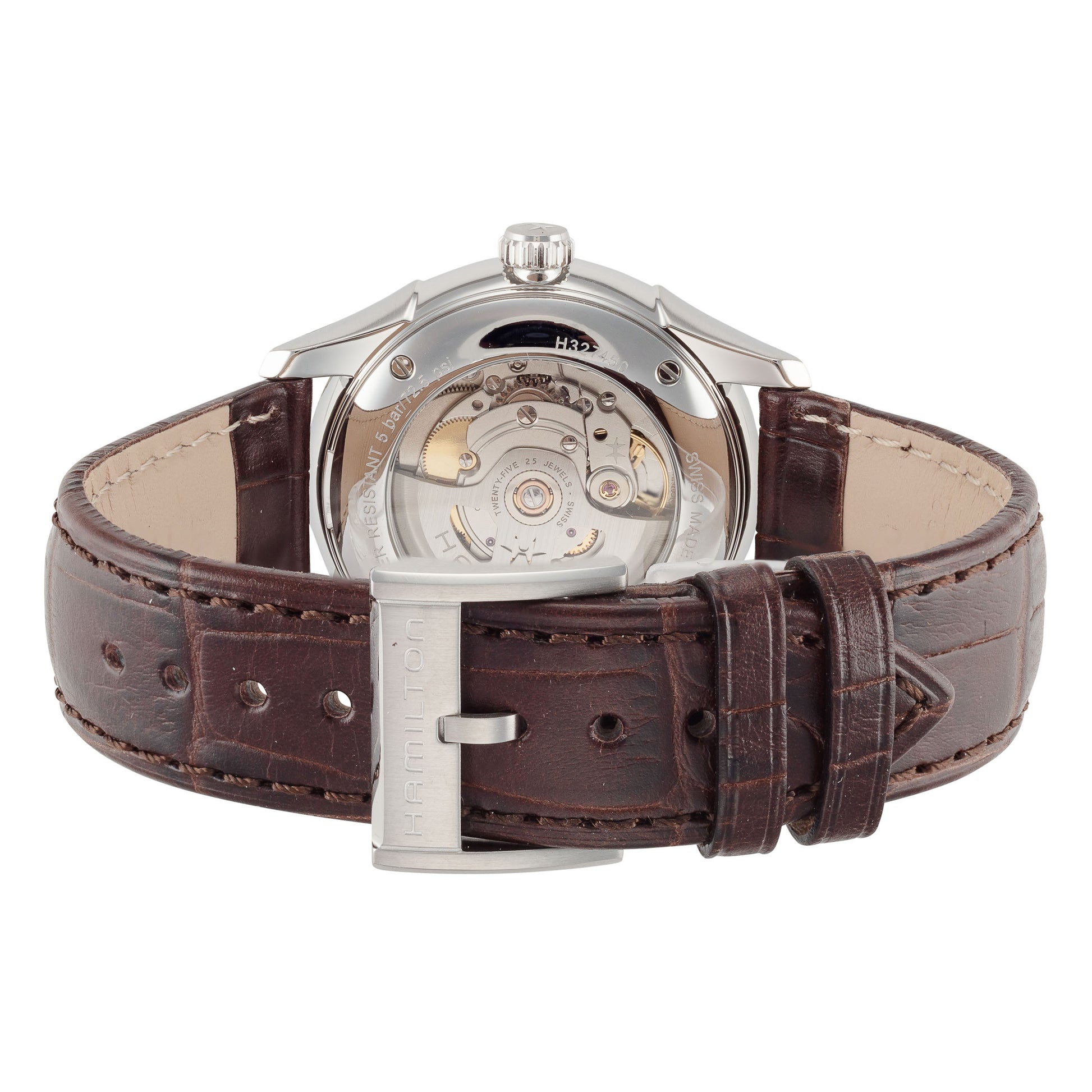 title:Hamilton Men's Jazzmaster 40mm Automatic Watch H32475520;color:Brown