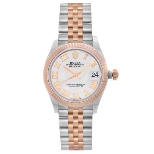 title:Rolex Datejust 31 18K Rose Gold Steel White Roman Dial Ladies Watch 278271 TFJ-142508730;color:not applicable