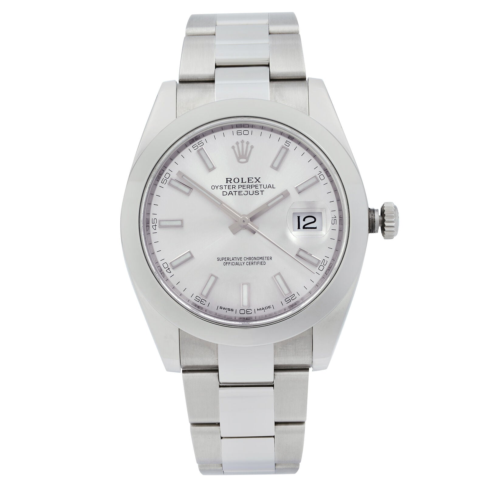 title:Rolex Datejust 41 Steel Silver Dial Smooth Bezel Oyster Automatic Watch  TFJ-142508570;color:not applicable