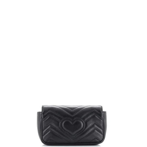 Gucci Marmont Super Mini Shoulder Bag in Black