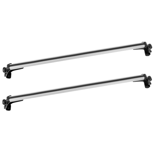 title:47.24in Universal Top Roof Rack Cross Bar Cargo Carrier Aluminum Crossbar Rack w/ 165LBS Capacity Fit for Most Vehicle Wagon Car Without Roof Side Rai;color:Black