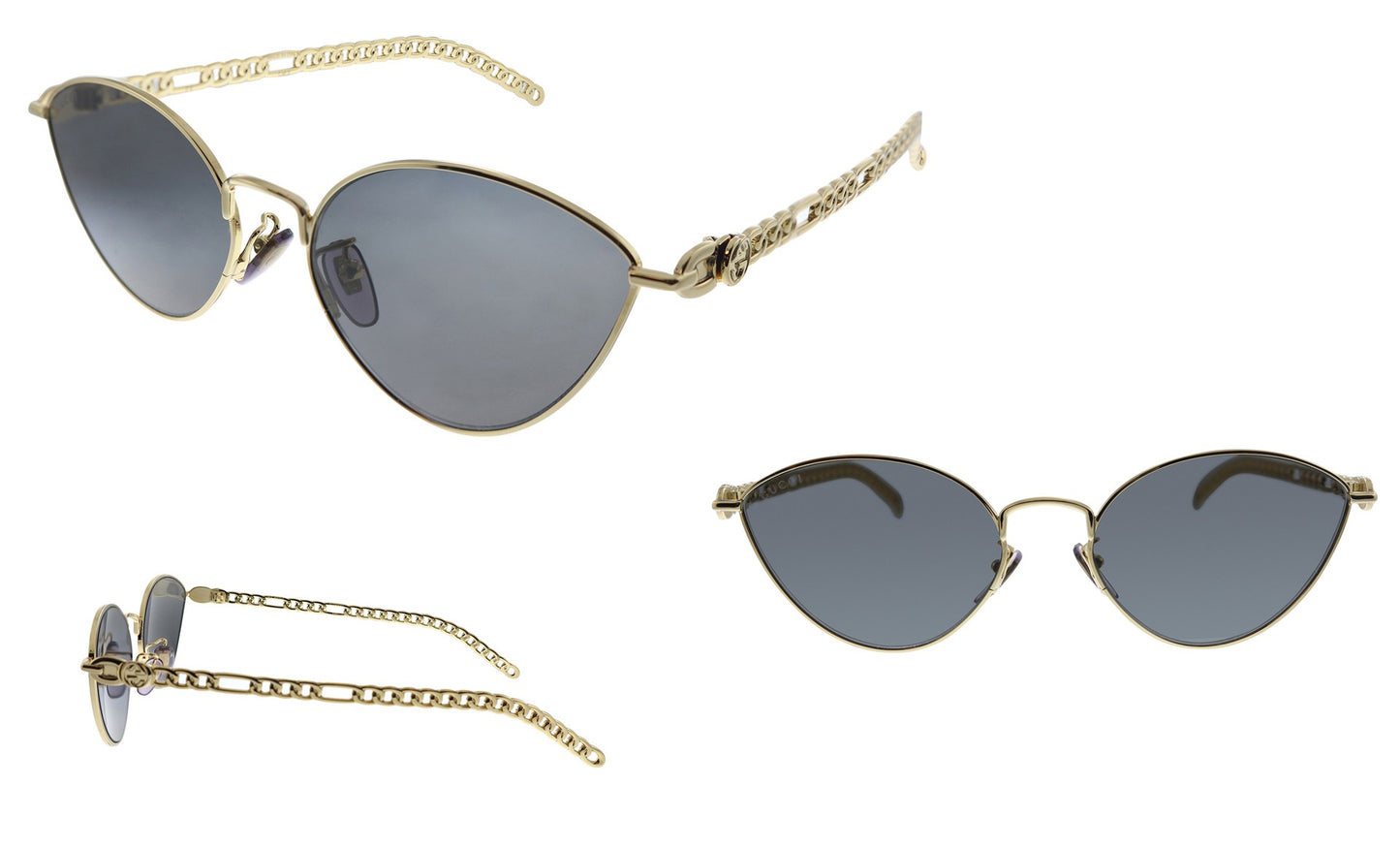 Gucci Womens Gold Sunglasses GG_0977S_001