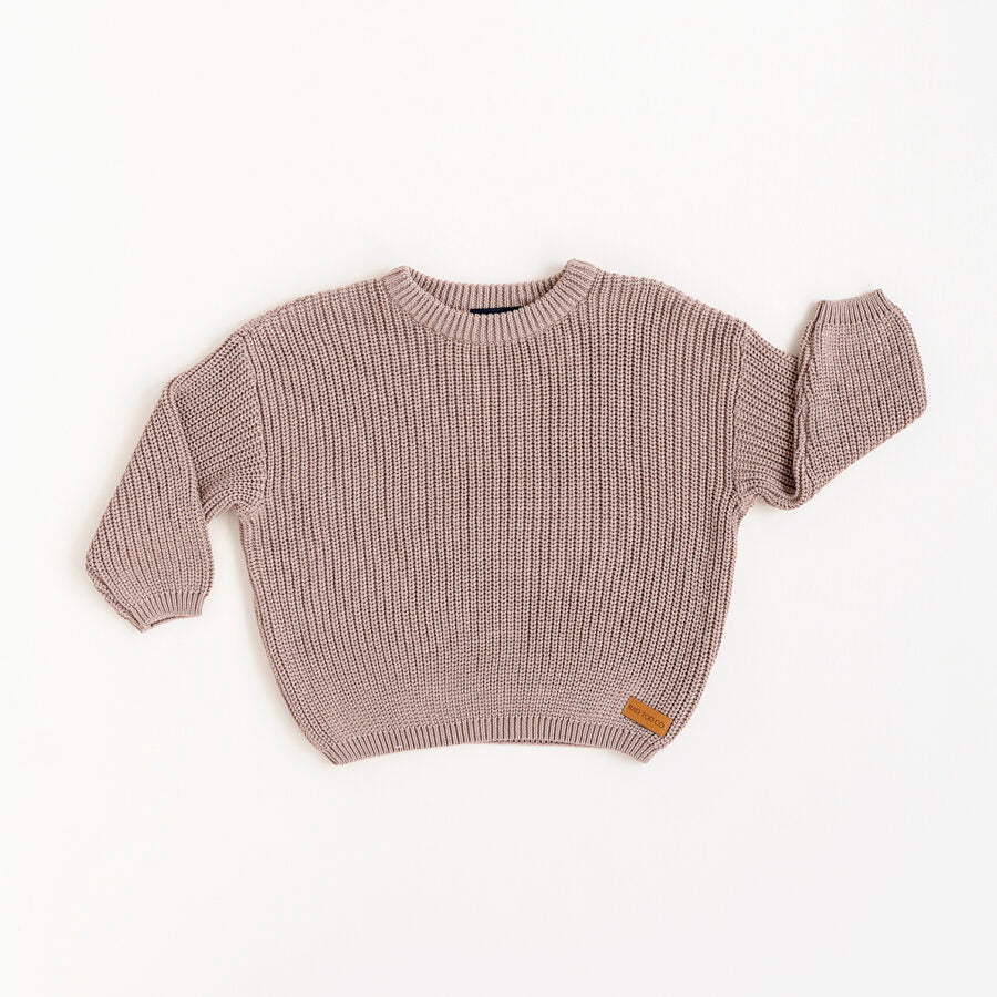 title:Latte Knit Sweater;color:Brown