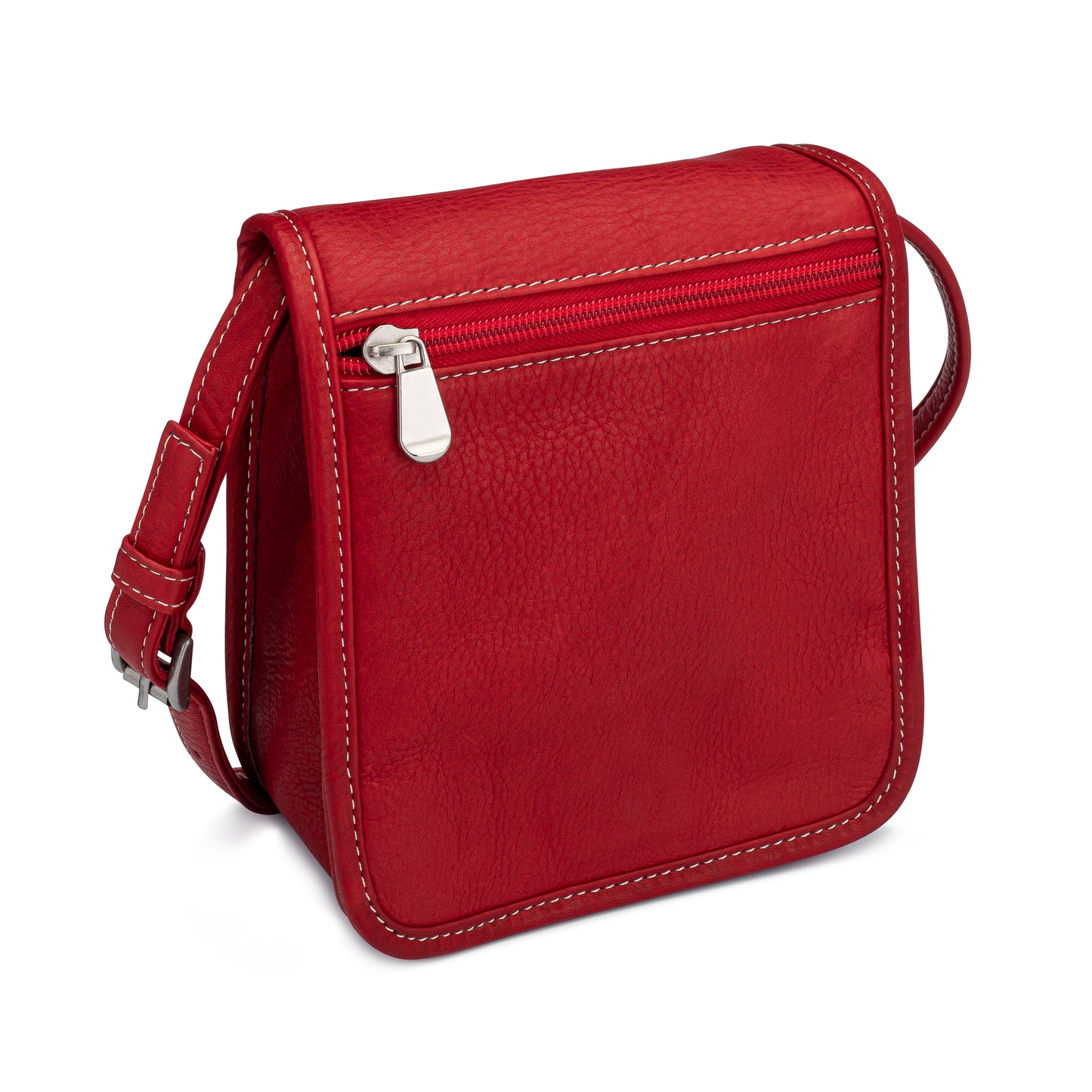 title:Le Donne Leather Powder Crossbody;color:RED