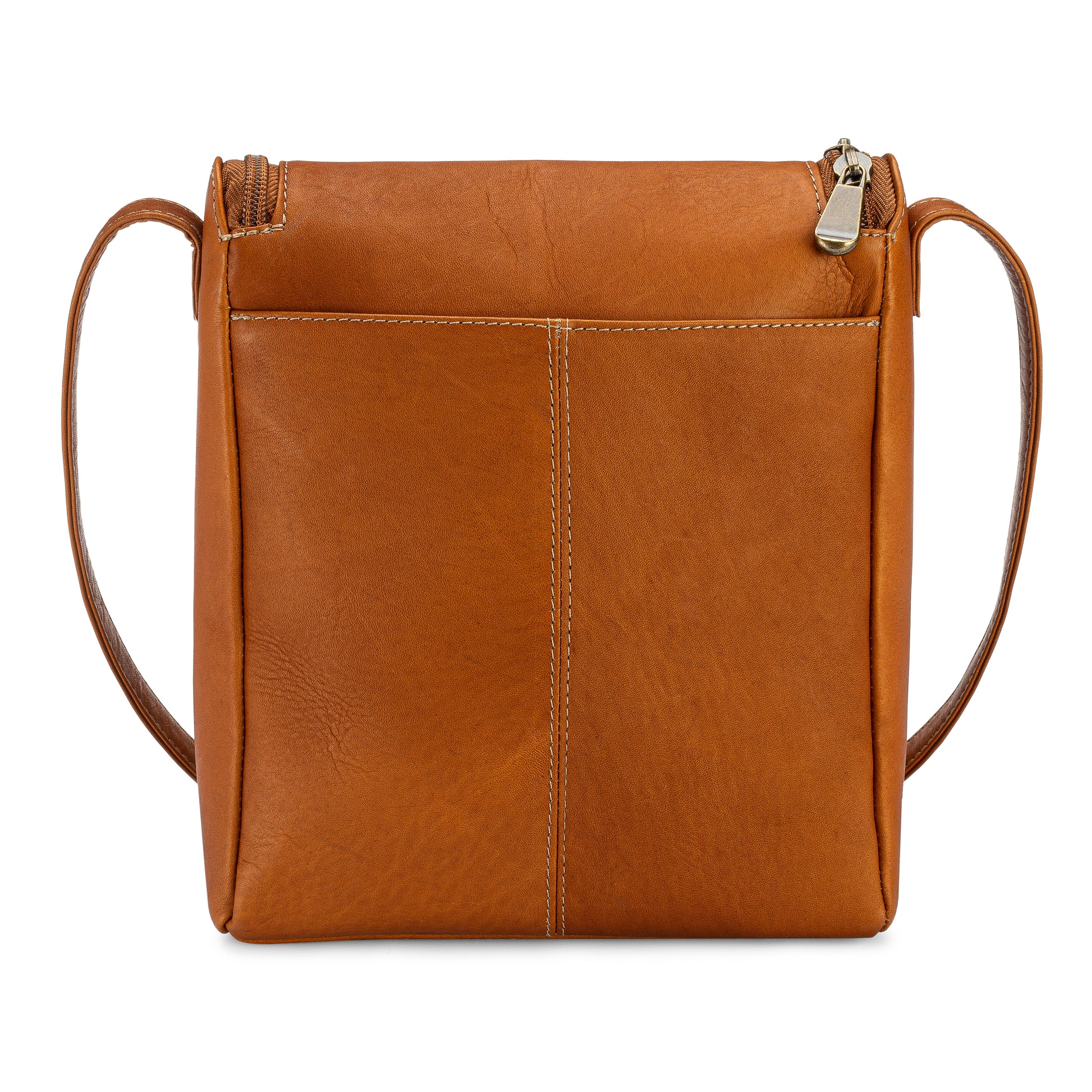 title:Le Donne Leather Casper U Zip Crossbody;color:TAN