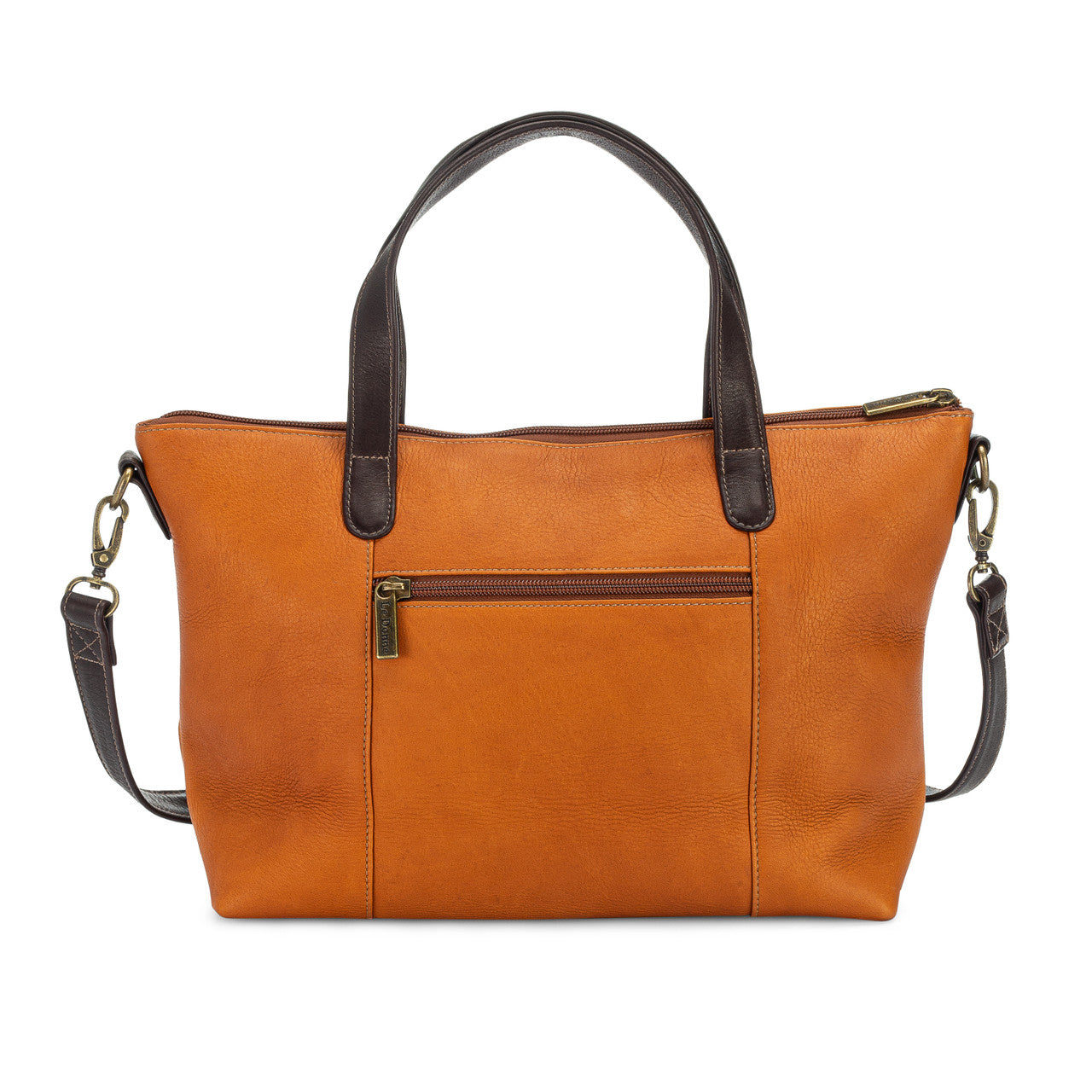 title:Le Donne Leather Kelly Satchel;color:TAN/CAFÉ