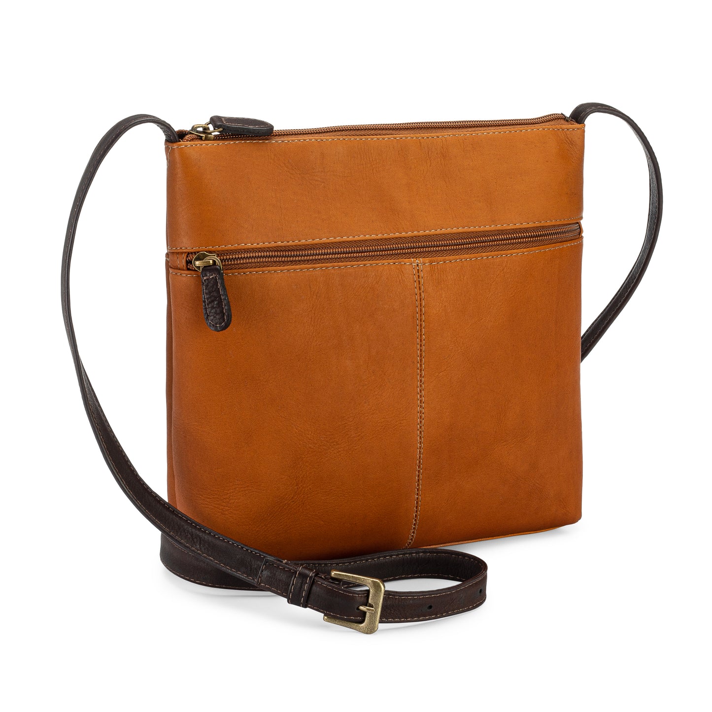 title:Le Donne Leather Sinclair Crossbody;color:TAN/CAFÉ