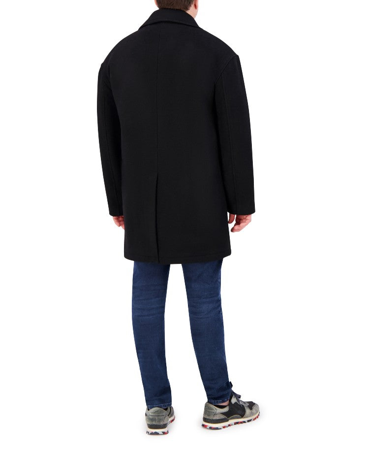 Hudson Jeans Men's Oversized Wool Peacoat