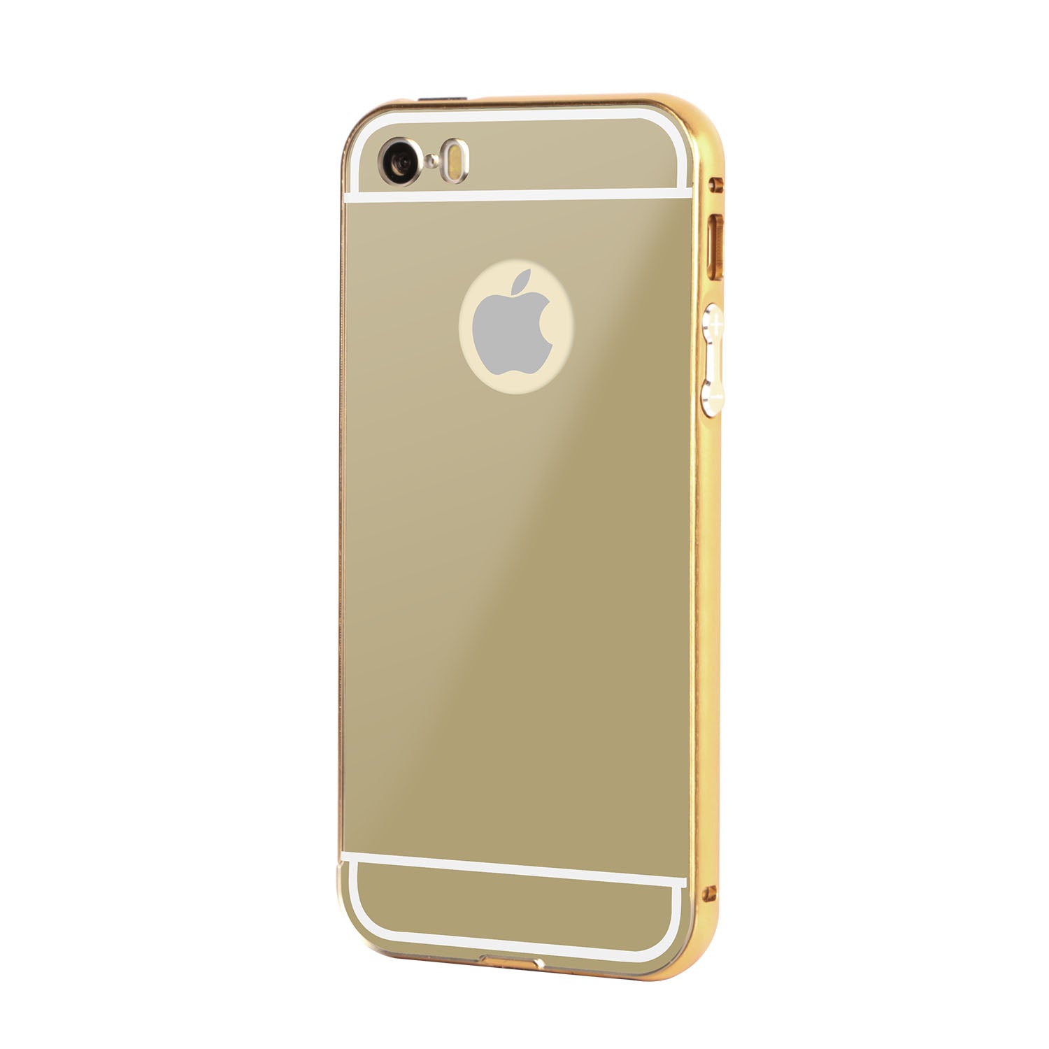 title:Slim Shock-resistant Mirror Case For iPhone 5/5s;color:Gold