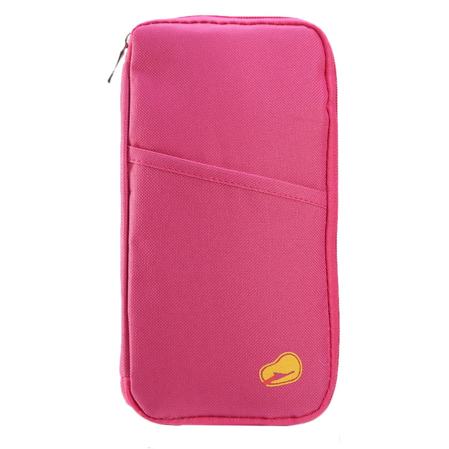 title:Travel Passport Wallet 12Cells Ticket ID Credit Card Holder Water Repellent Documents Phone Organizer Zipper Case Business Trip Daily Use;color:Hot Pink