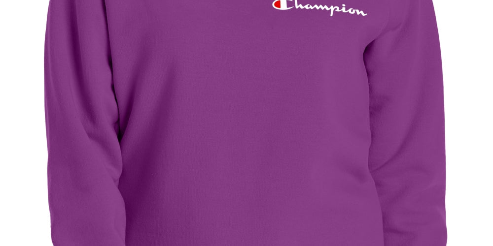 Champion Women's Powerblend Logo Sweatshirt Purple Size XS