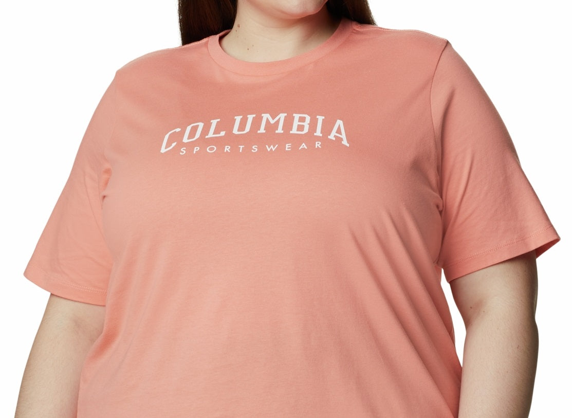 Columbia Women's Cotton Varsity T-Shirt Orange