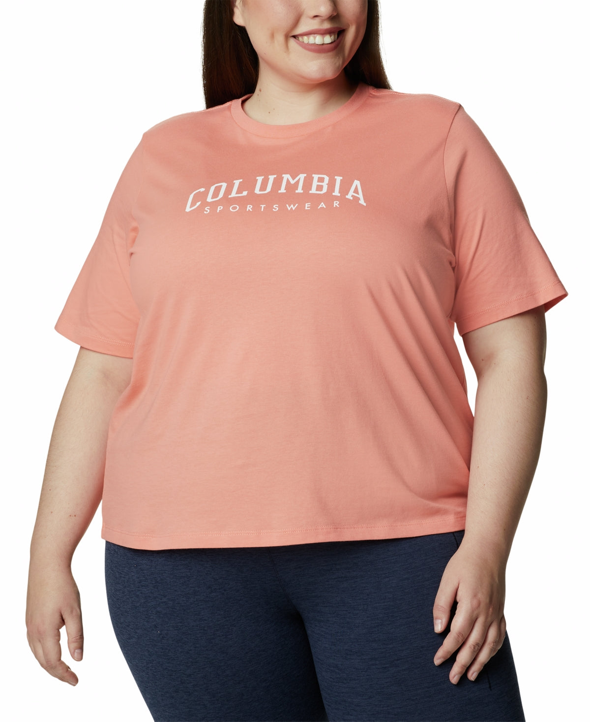 Columbia Women's Cotton Varsity T-Shirt Orange