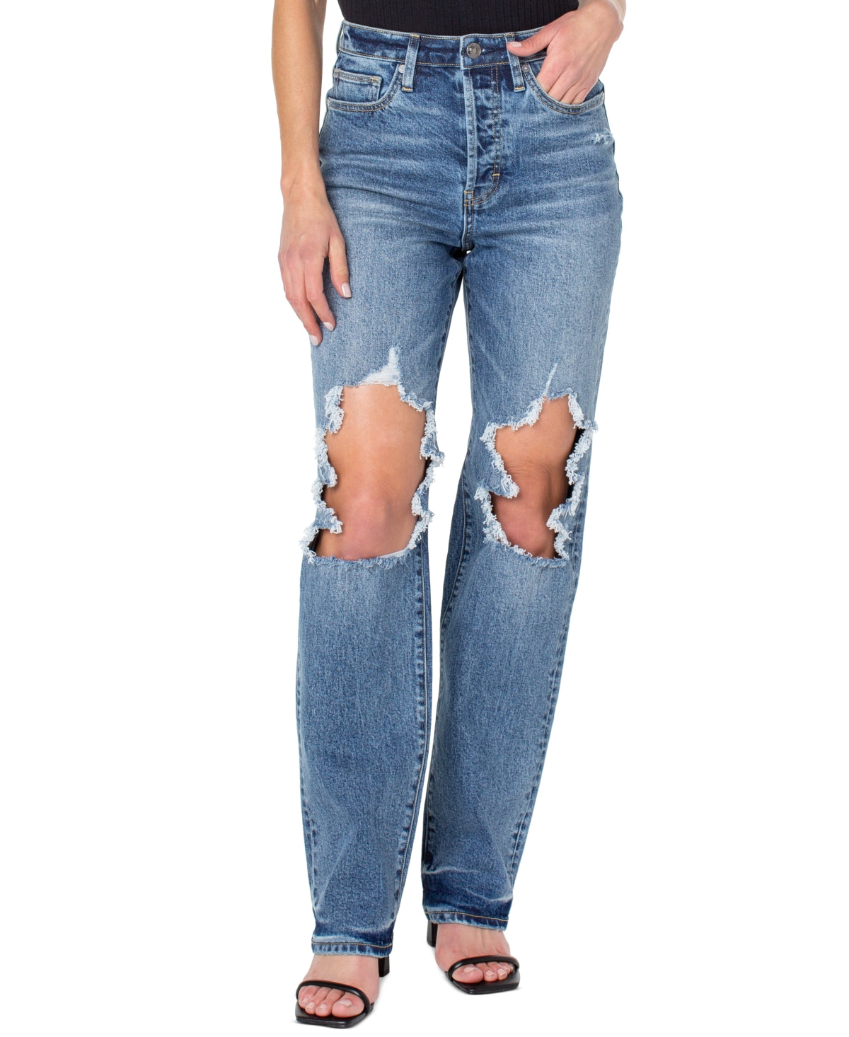 Earnest Sewn Women's Full Length Denim Jeans Blue