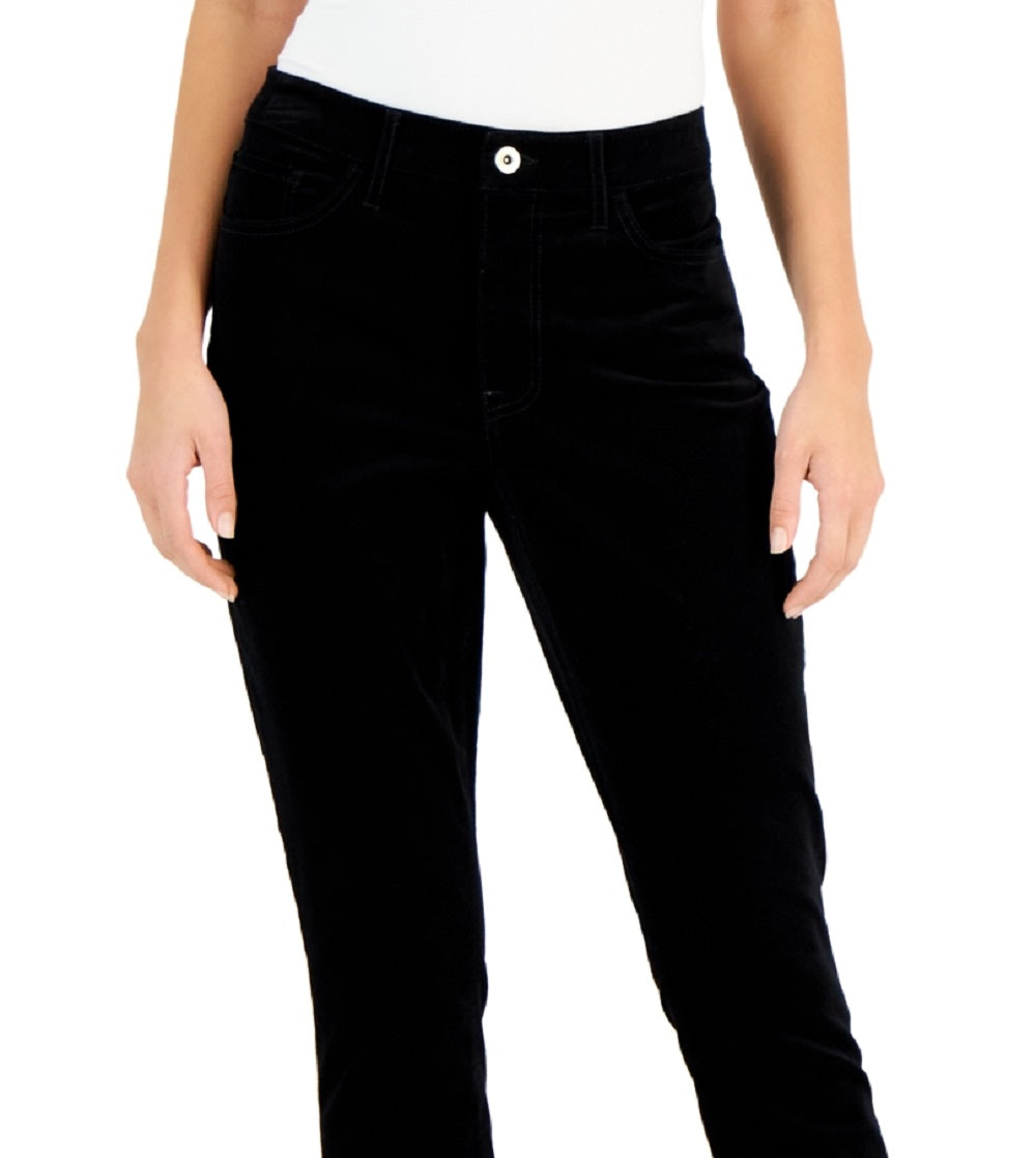 Tommy Hilfiger Women's Corduroy Skinny Ankle Pants Black