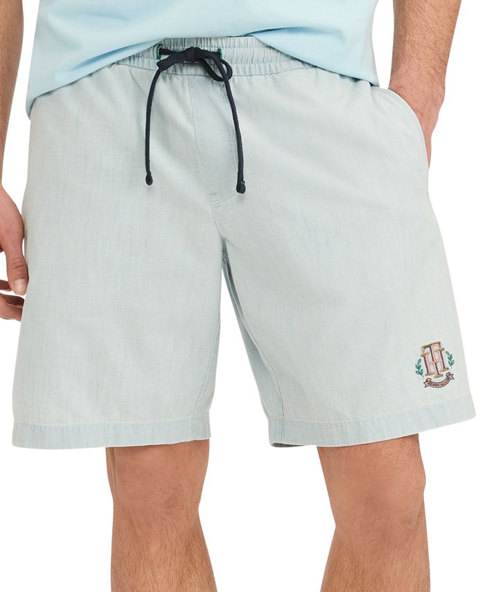 Tommy Hilfiger Men's Th Flex Pull On Chambray Shorts Blue Size XX-Large