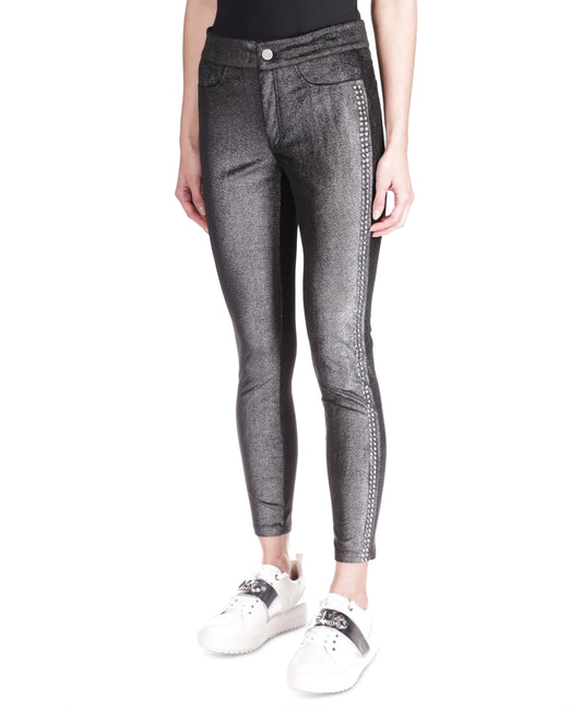 Michael Kors Women's Studded Velvet Leggings Gray Size X-Large