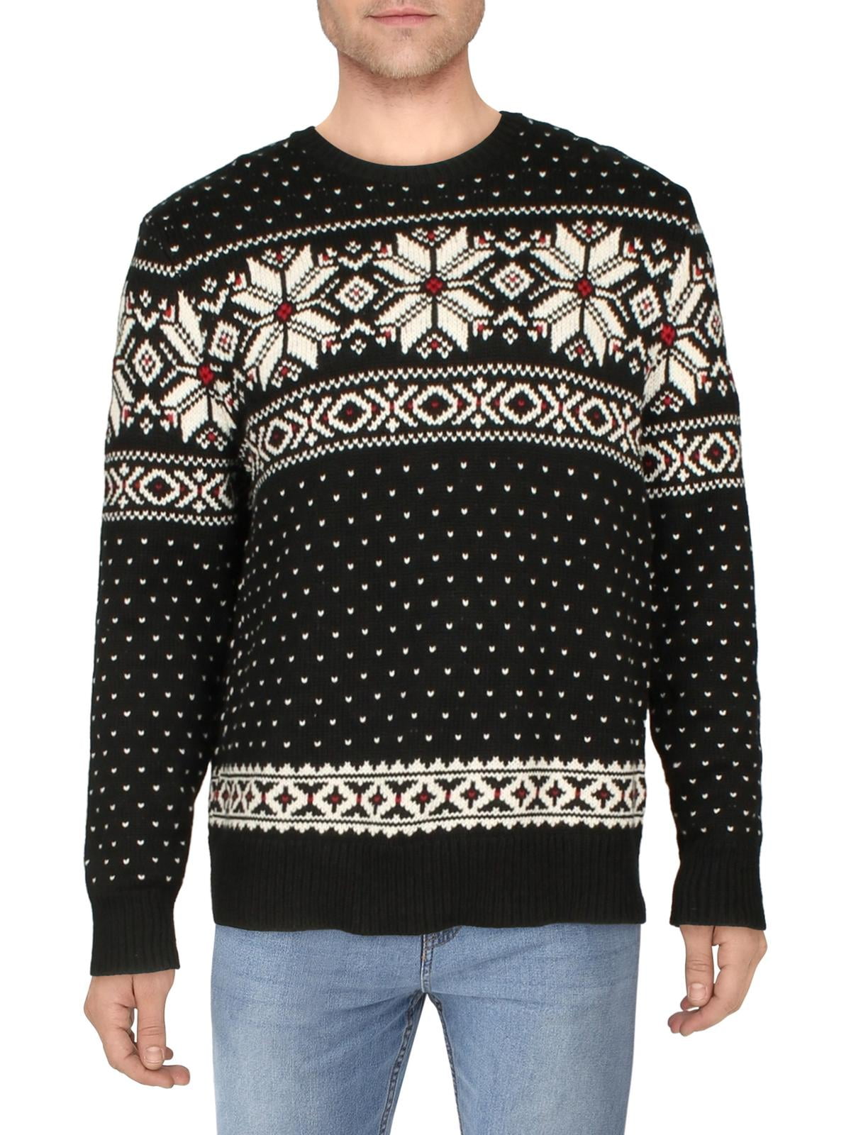 Polo Ralph Lauren Men's Pullover Fair Isle Crewneck Sweater Black